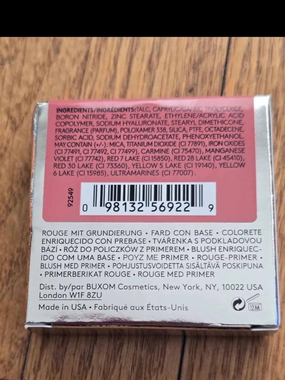 Buxom - Wanderlust Primer Infused Blush - 0.13 Oz - NIB DOLLY
